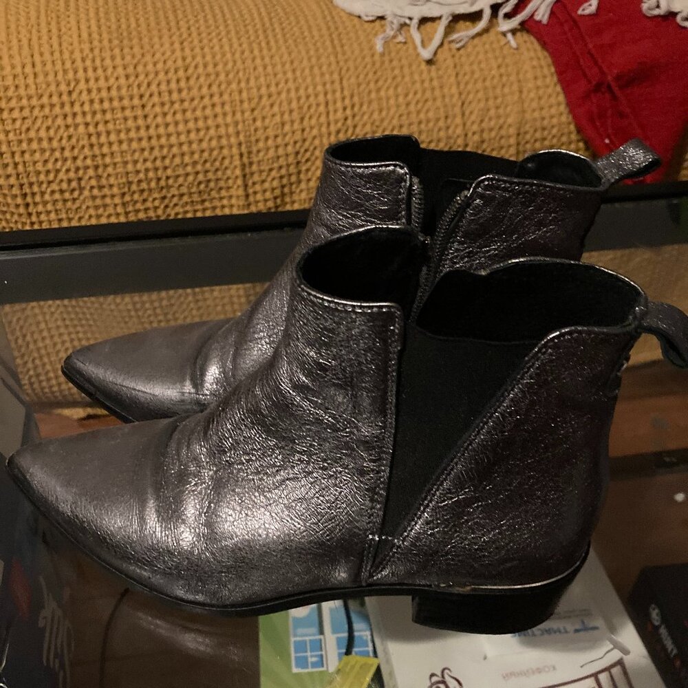 Silver Women's Booties